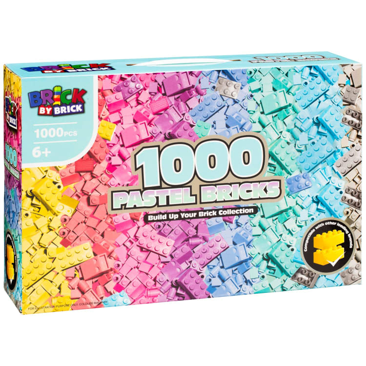 Brick By Brick 1000 Bricks - Pastel