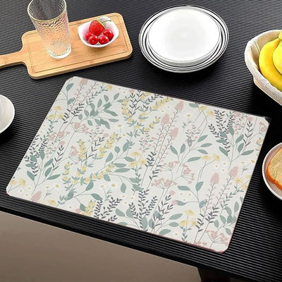 Set Of 8 Heat Resistant Cork Placemats For Dining Table